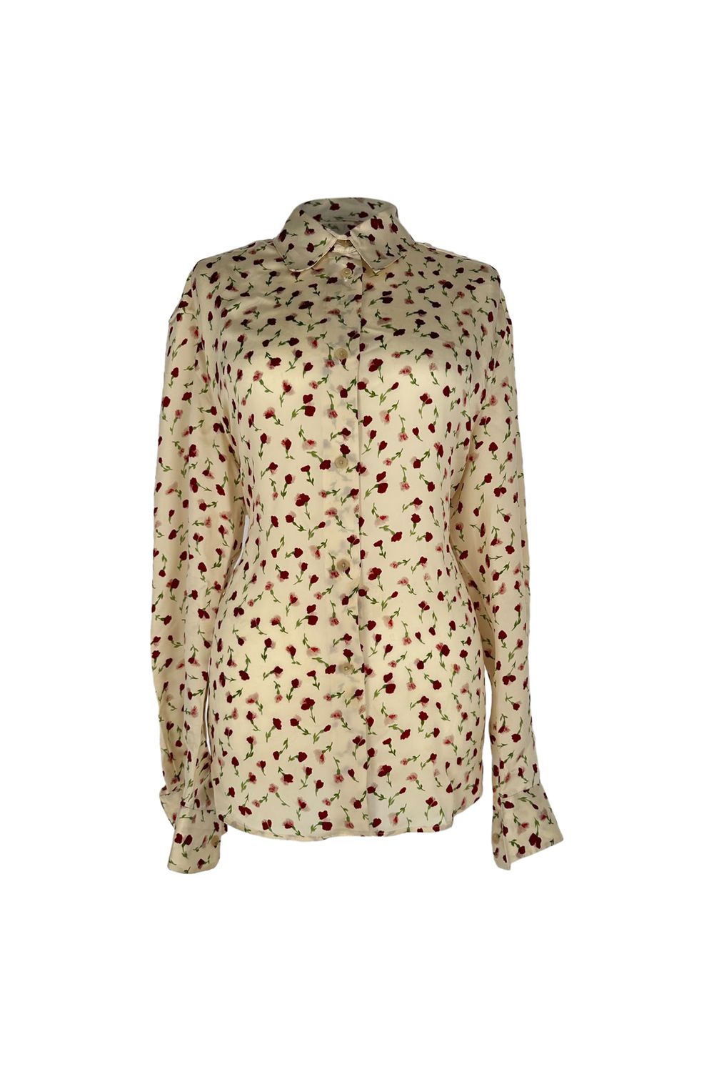 Khaite Argo Printed Shirt in Multicolor Cupro