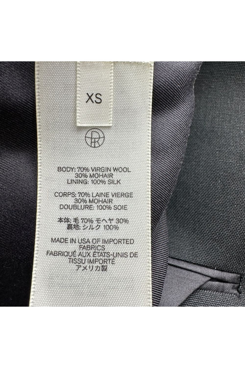 The Row Single-breasted Blazer in Black Wool