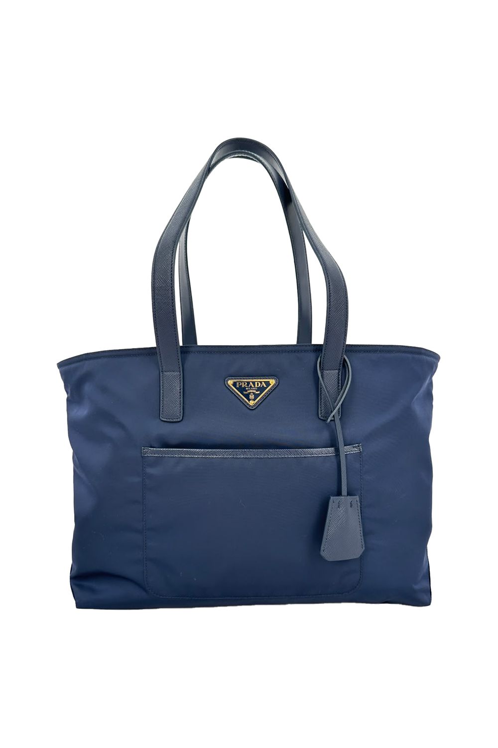 Prada Large Re-Edition 1978 Tote Bag in Navy Blue Polyamide