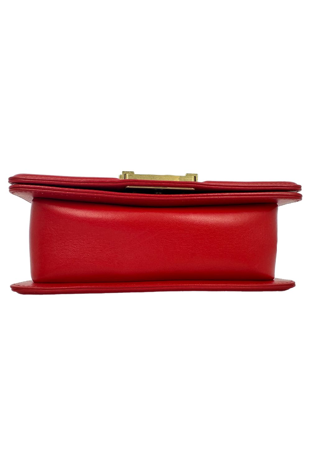 Chanel Le Boy Shoulder Bag in Red Leather
