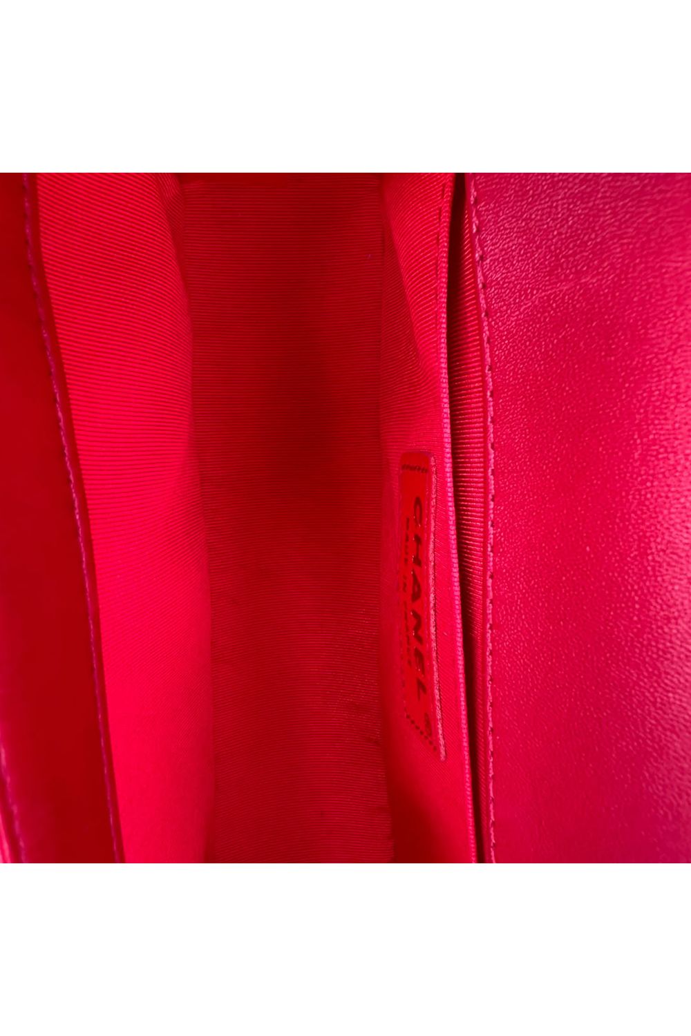Chanel Le Boy Shoulder Bag in Red Leather