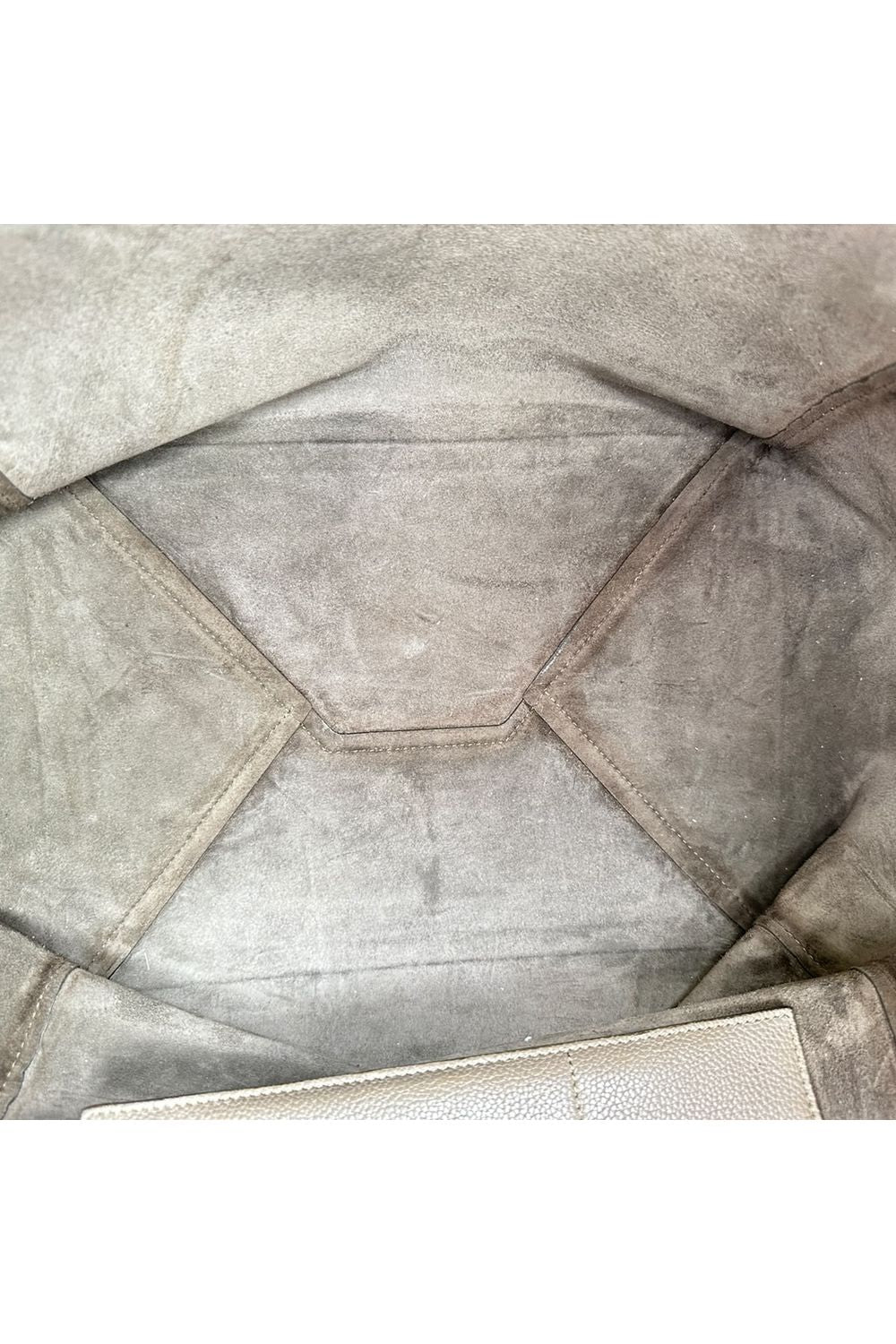 Celine Cabas Phantom Tote Bag in Grey Leather