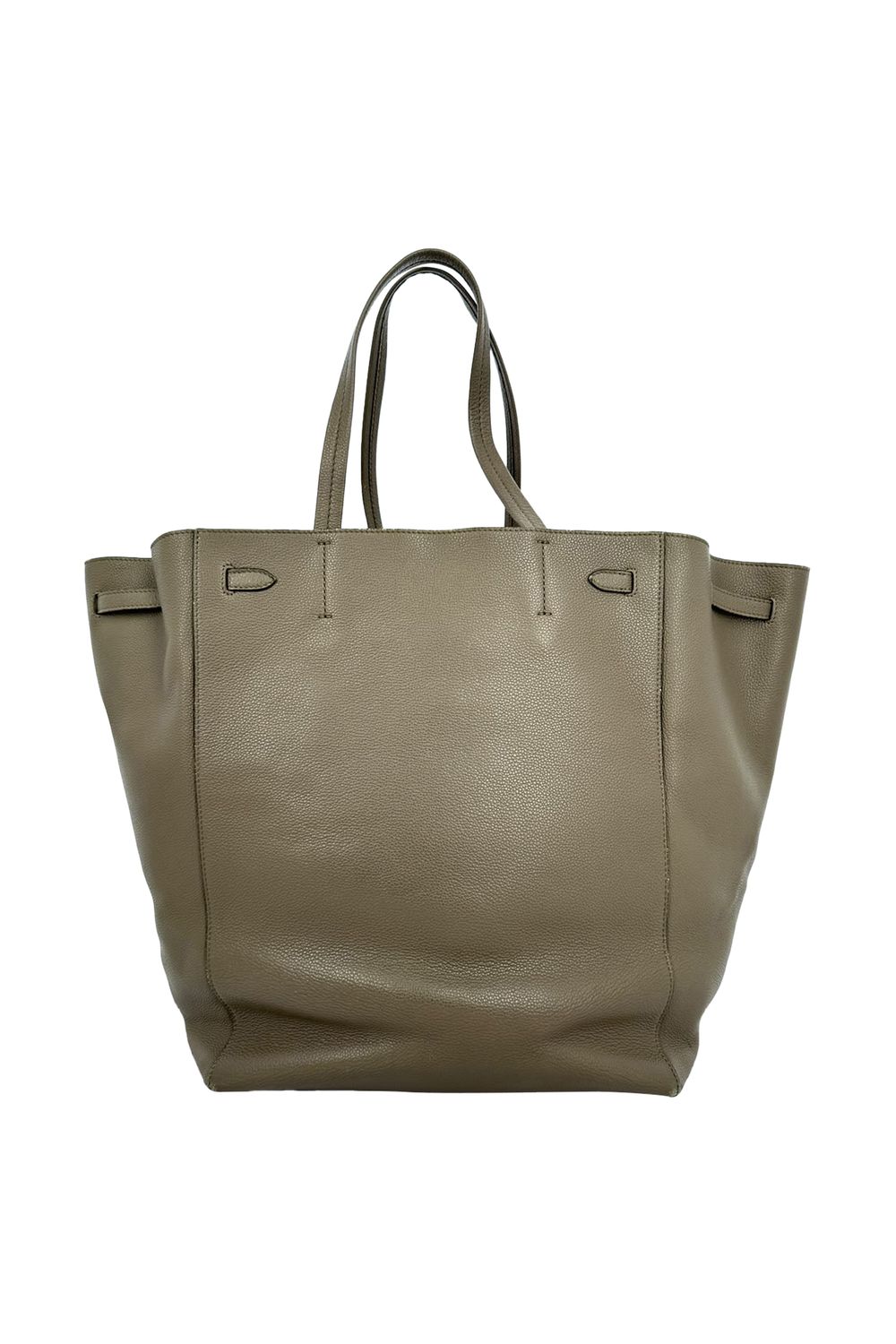 Celine Cabas Phantom Tote Bag in Grey Leather