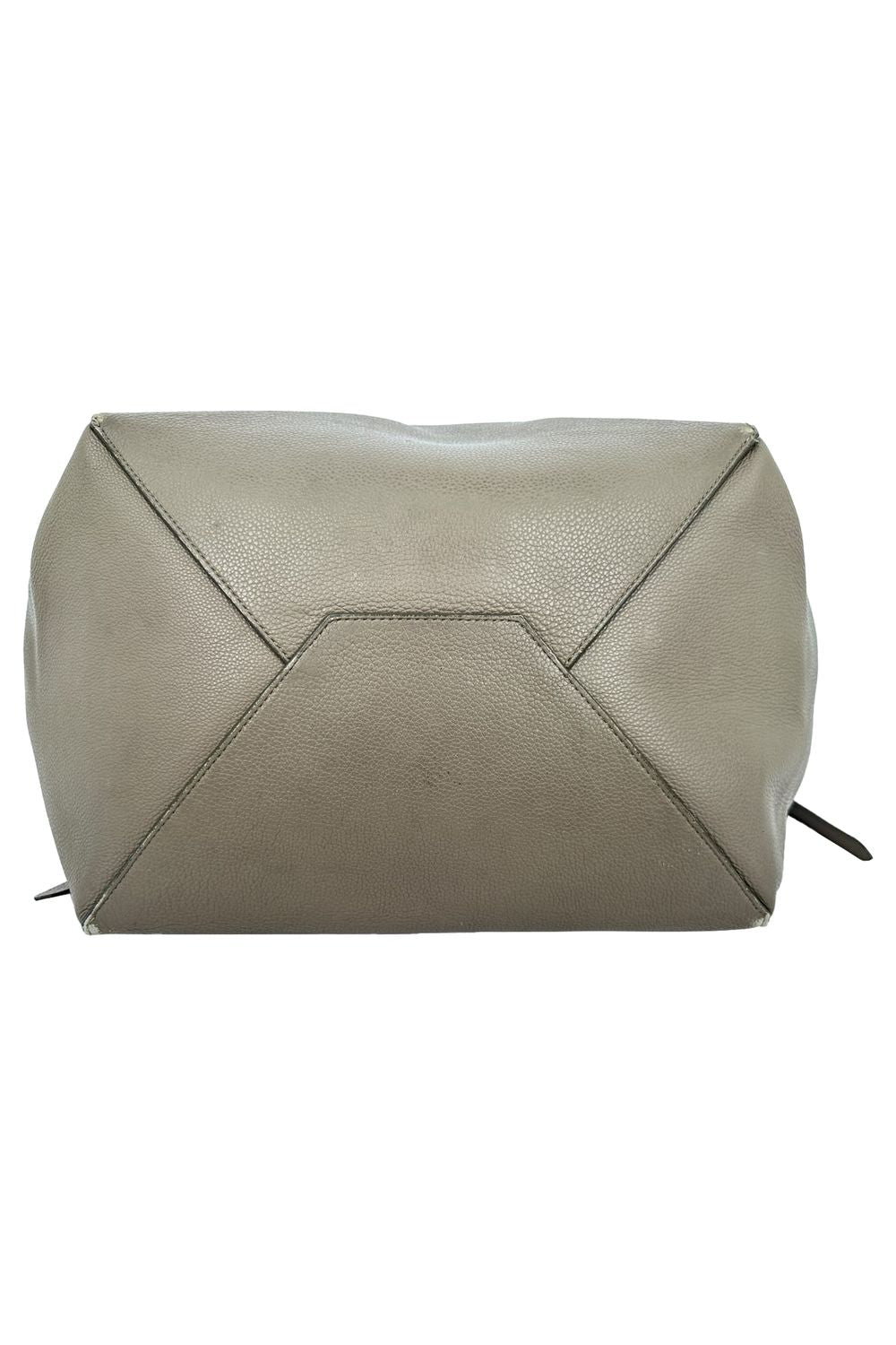 Celine Cabas Phantom Tote Bag in Grey Leather