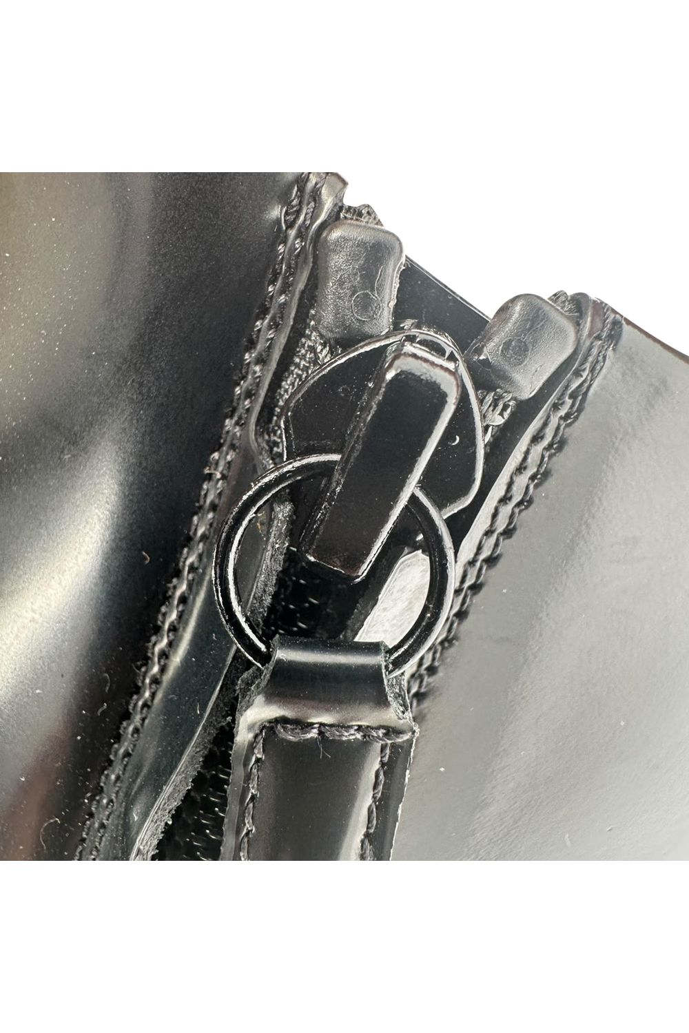 Balenciaga Pointed Toe Zip Ankle Boots in Black Leather
