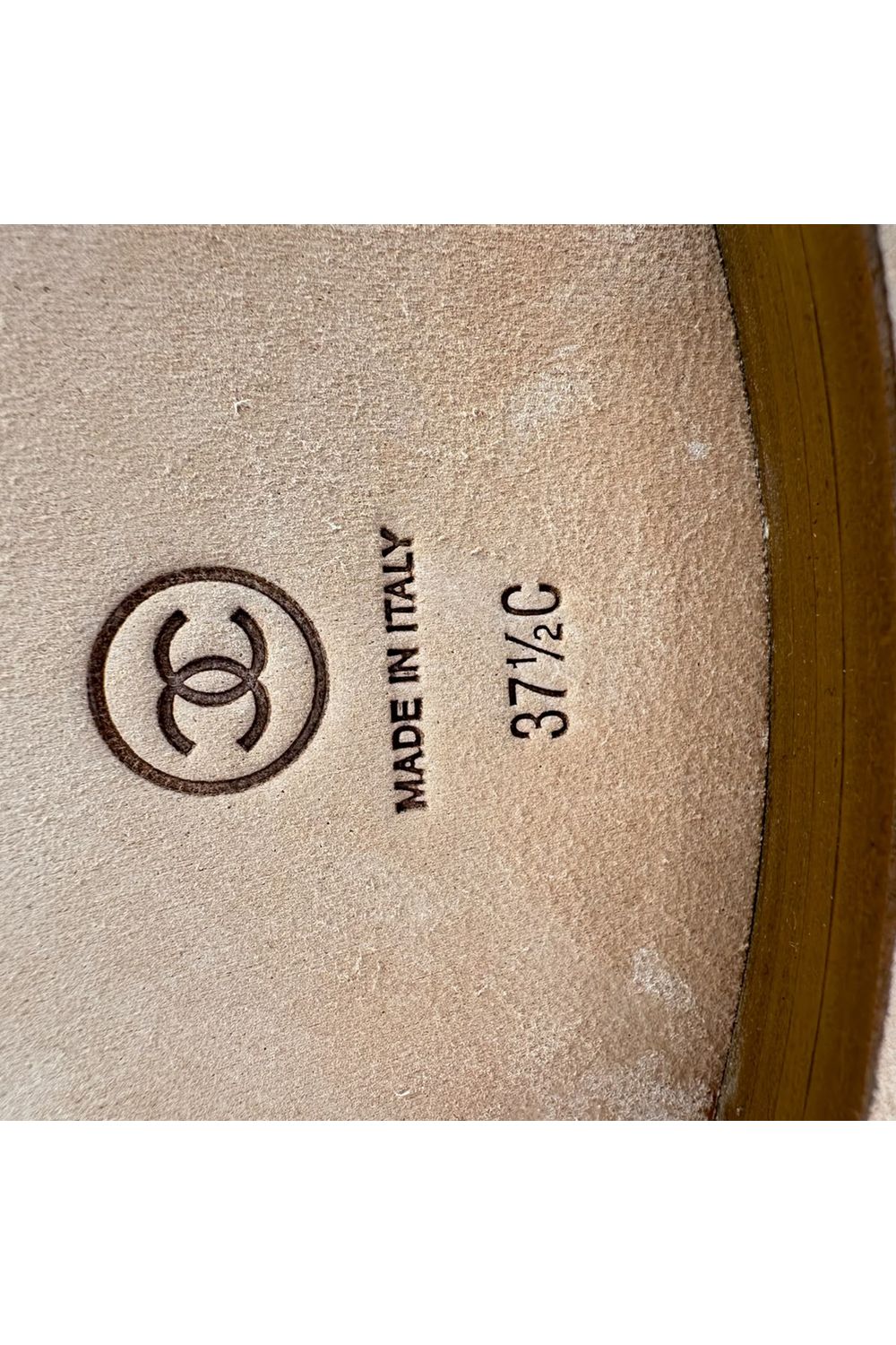 Chanel Interlocking CC Logo Mid-Calf Riding Boots in Camel Suede