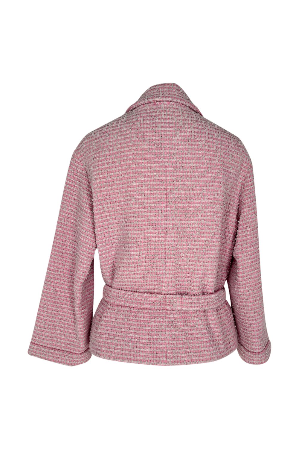 Chanel Tweed Jacket in Pink Cotton