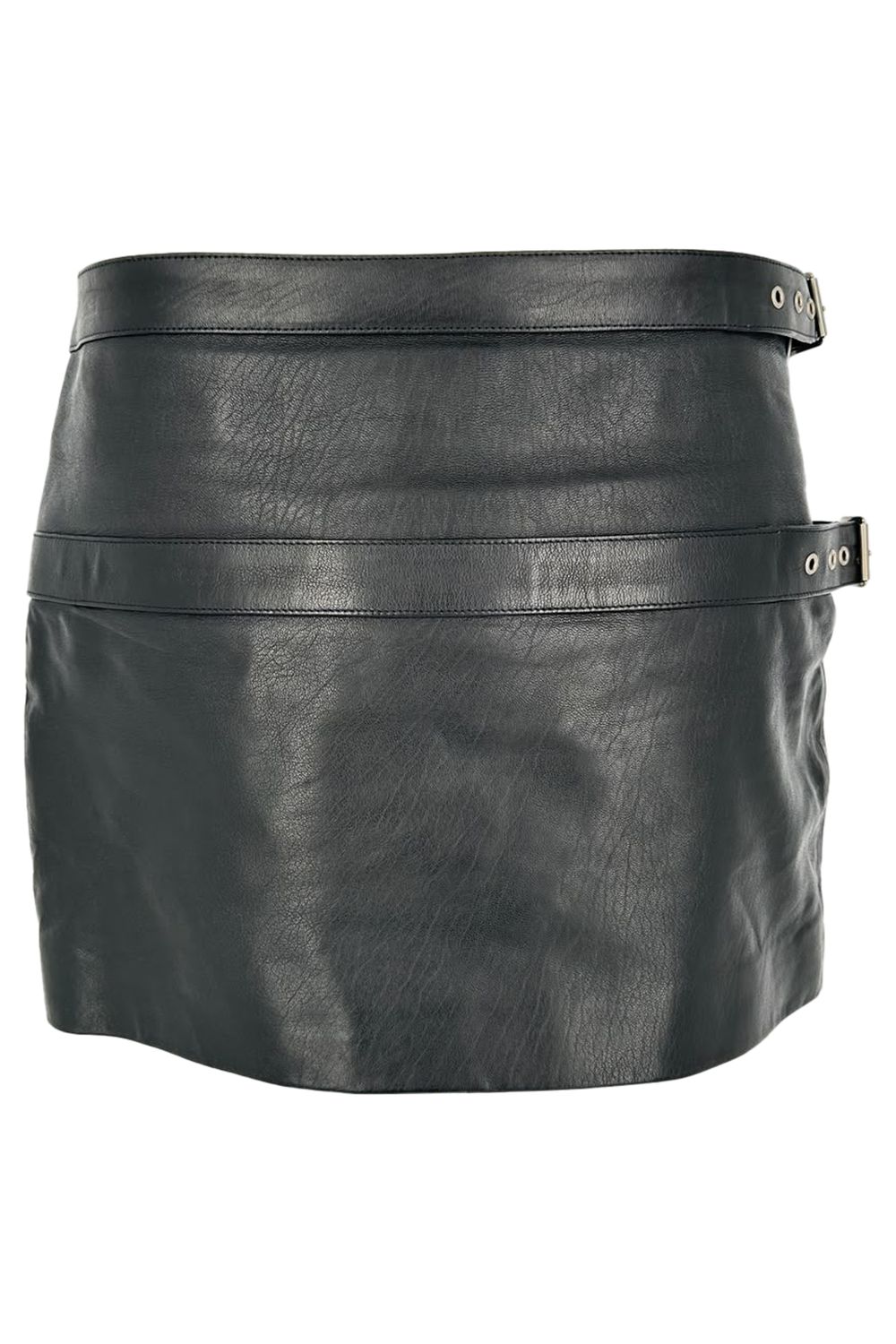 Saint Laurent Mini Skirt in Black Leather
