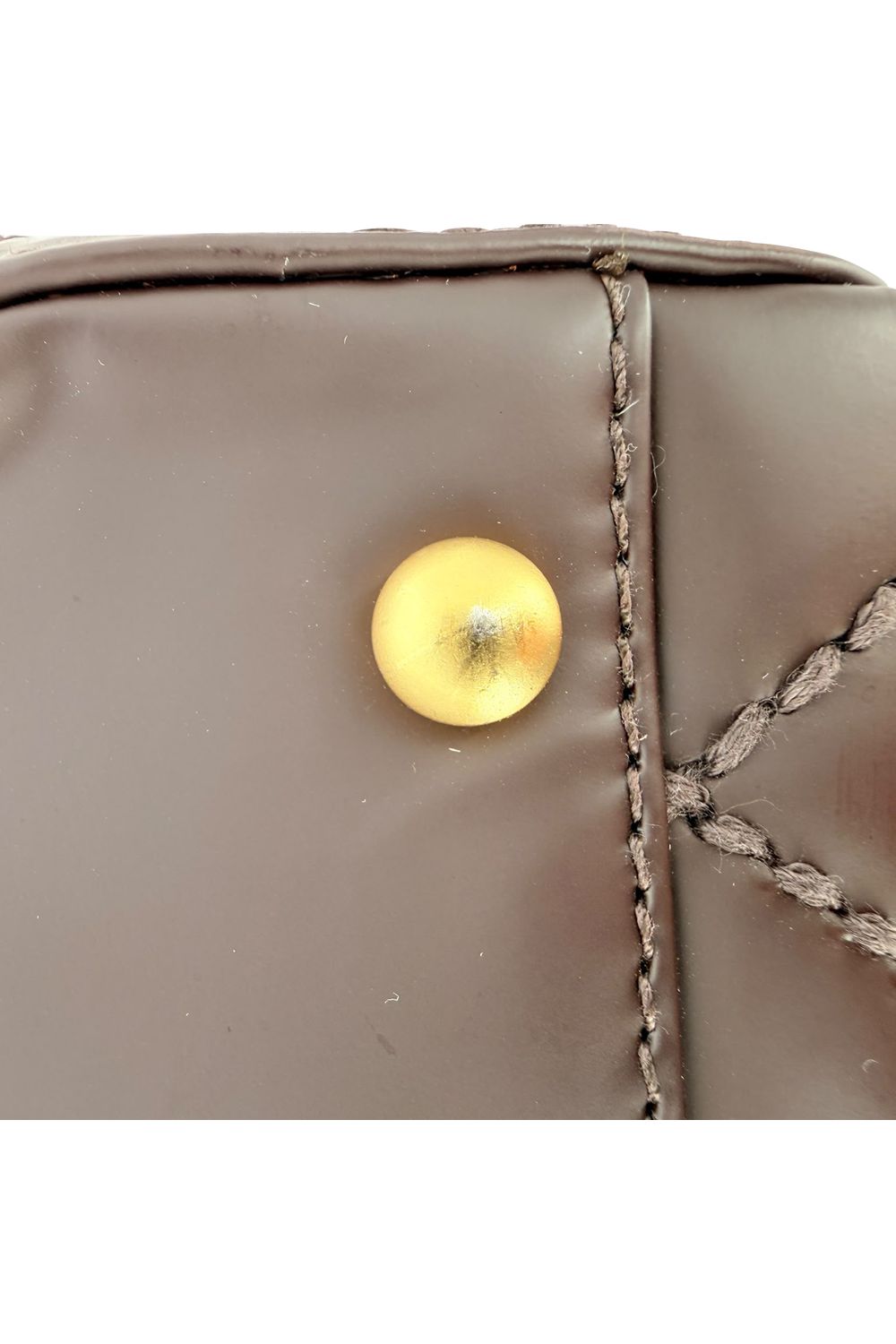 Chanel Wild Stitch Top Handle Handbag in Brown Leather