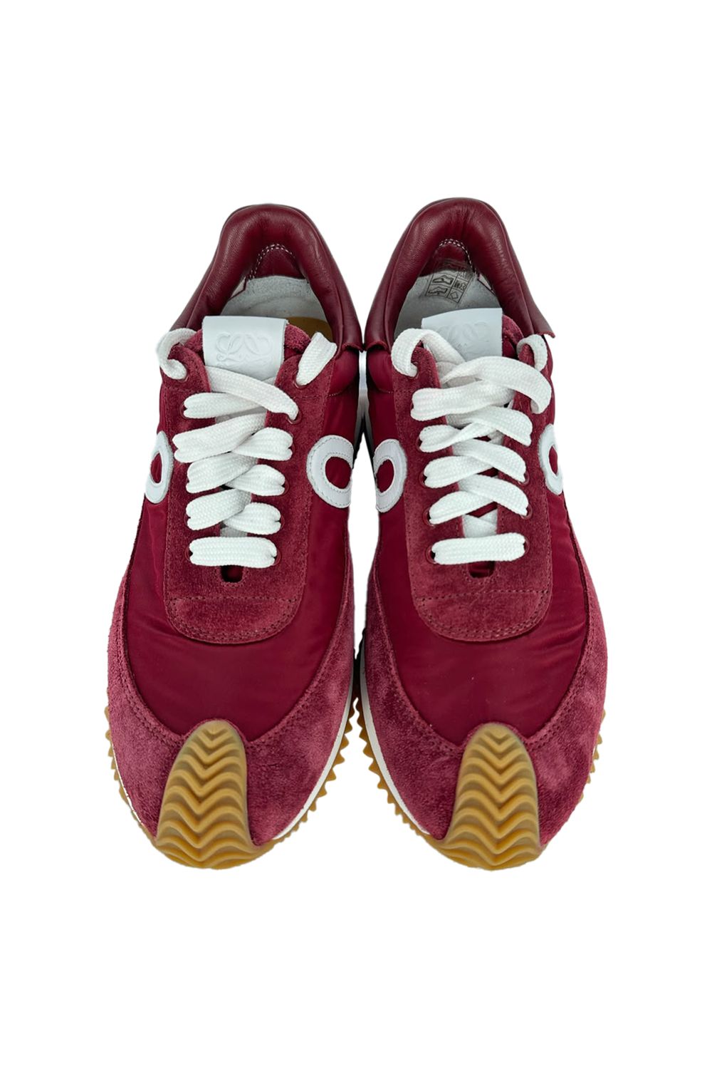 Loewe Flow Runner Sneakers in Burgundy Suede