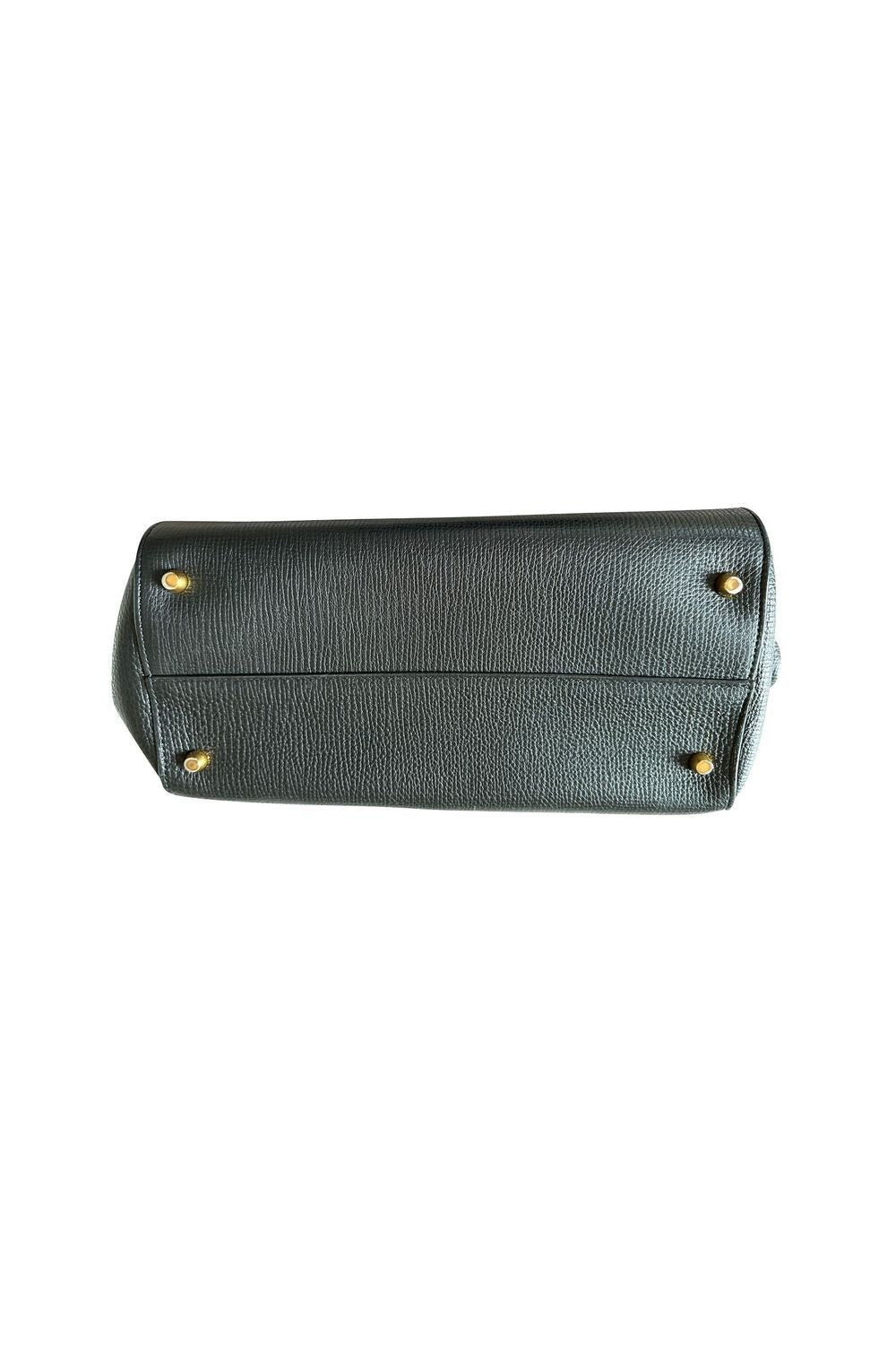 Bottega Veneta The Angle Bag in Black Calfskin Leather
