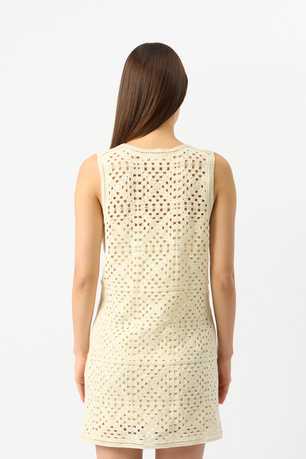 Frame Crochet Tassel Popover Dress - Bessette