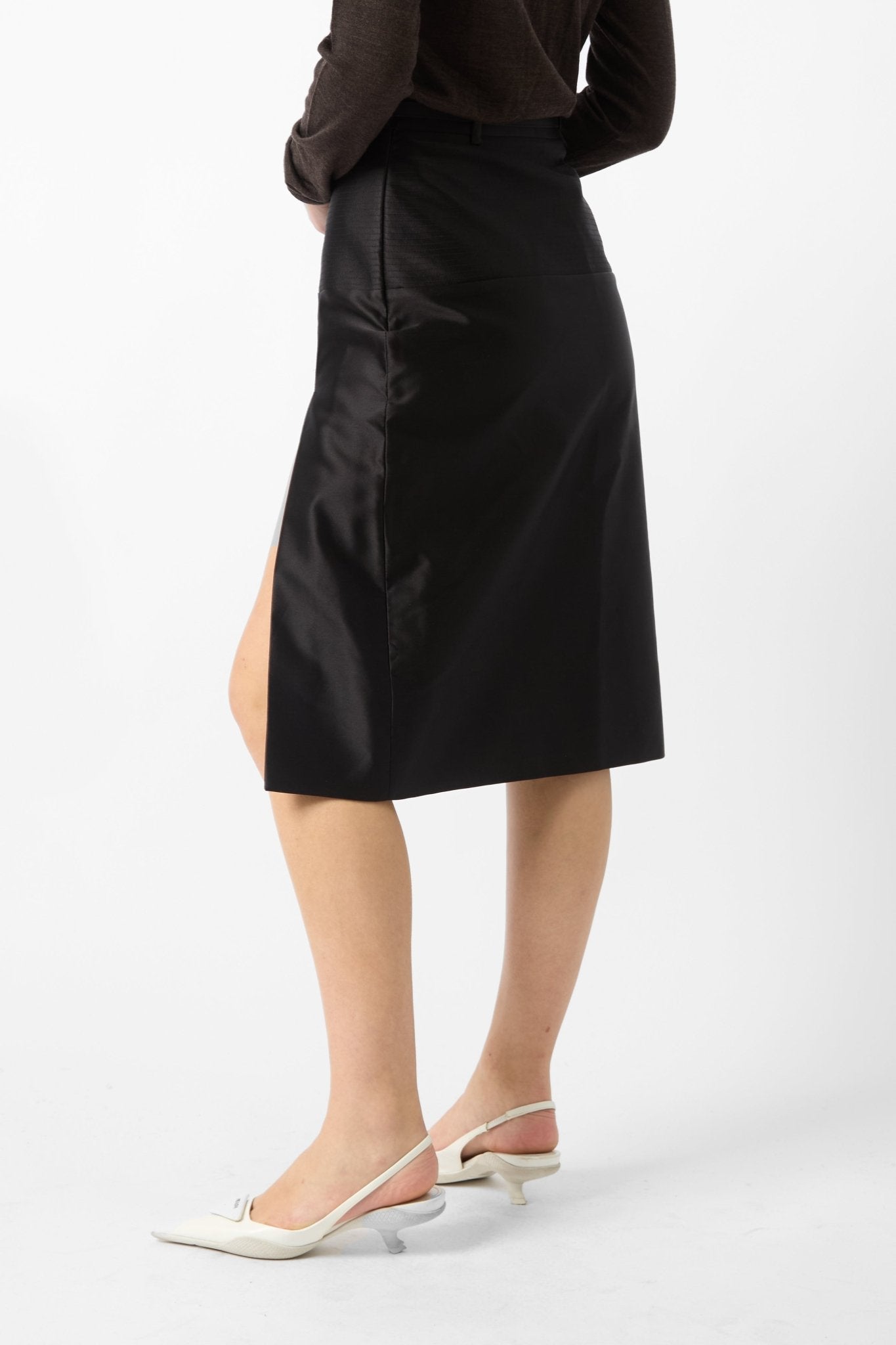 Gucci Satin Midi Skirt - Bessette