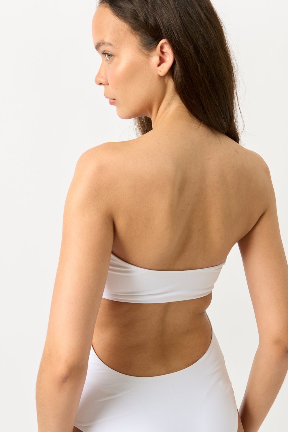 Jade Swim Highlight Bandeau One Piece - Bessette