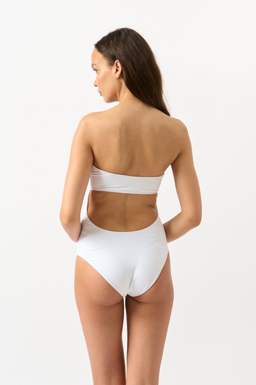 Jade Swim Highlight Bandeau One Piece - Bessette