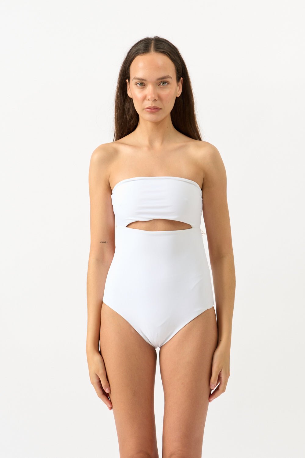 Jade Swim Highlight Bandeau One Piece - Bessette