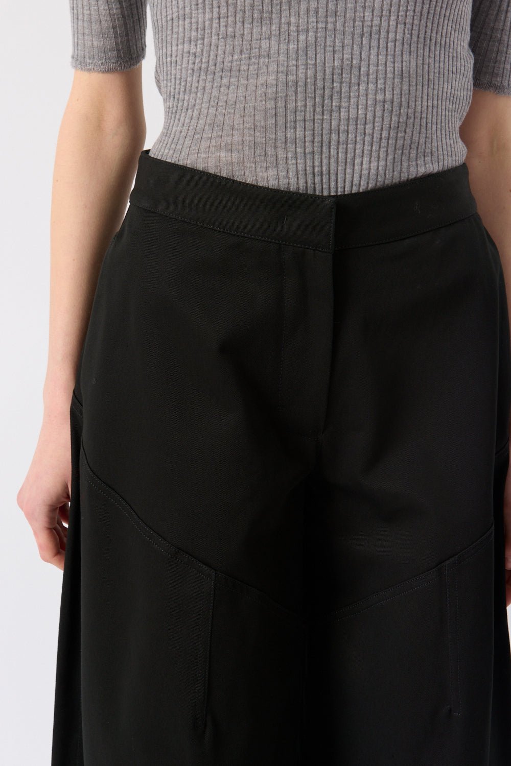Jil Sander Cotton Wide Leg Pants - Bessette
