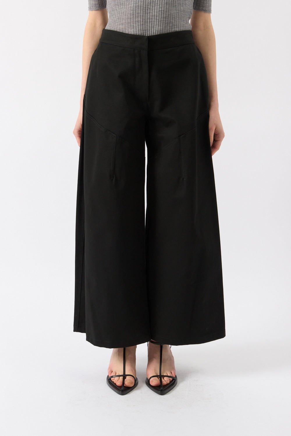Jil Sander Cotton Wide Leg Pants - Bessette