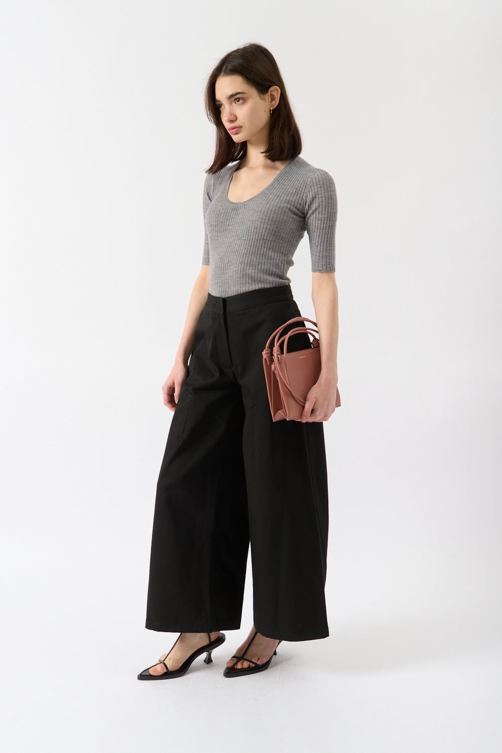 Jil Sander Cotton Wide Leg Pants - Bessette