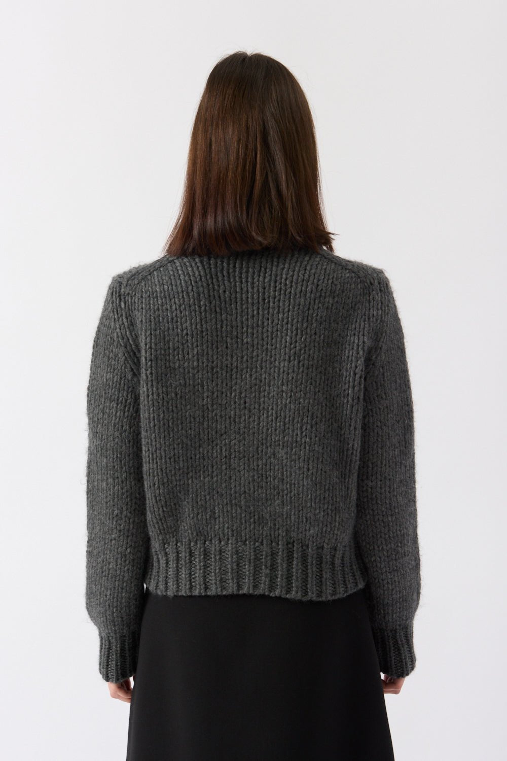 Jil Sander Grey Wool Cardigan - Bessette