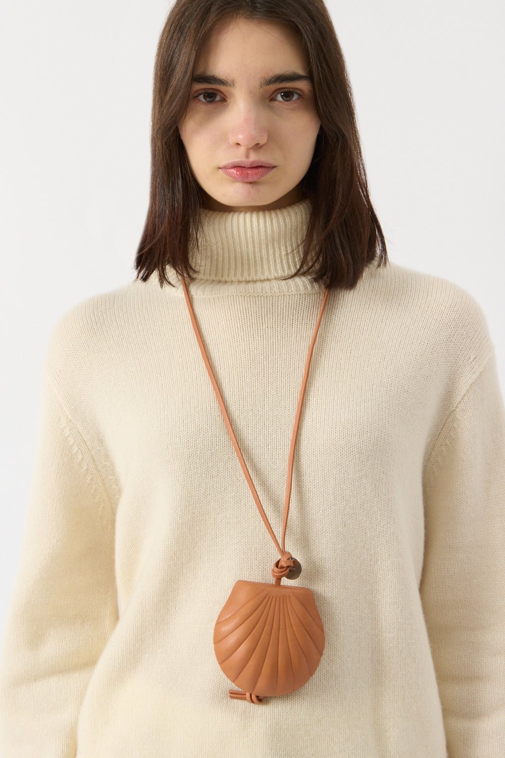 Jil Sander Tan Leather Coin Purse - Bessette