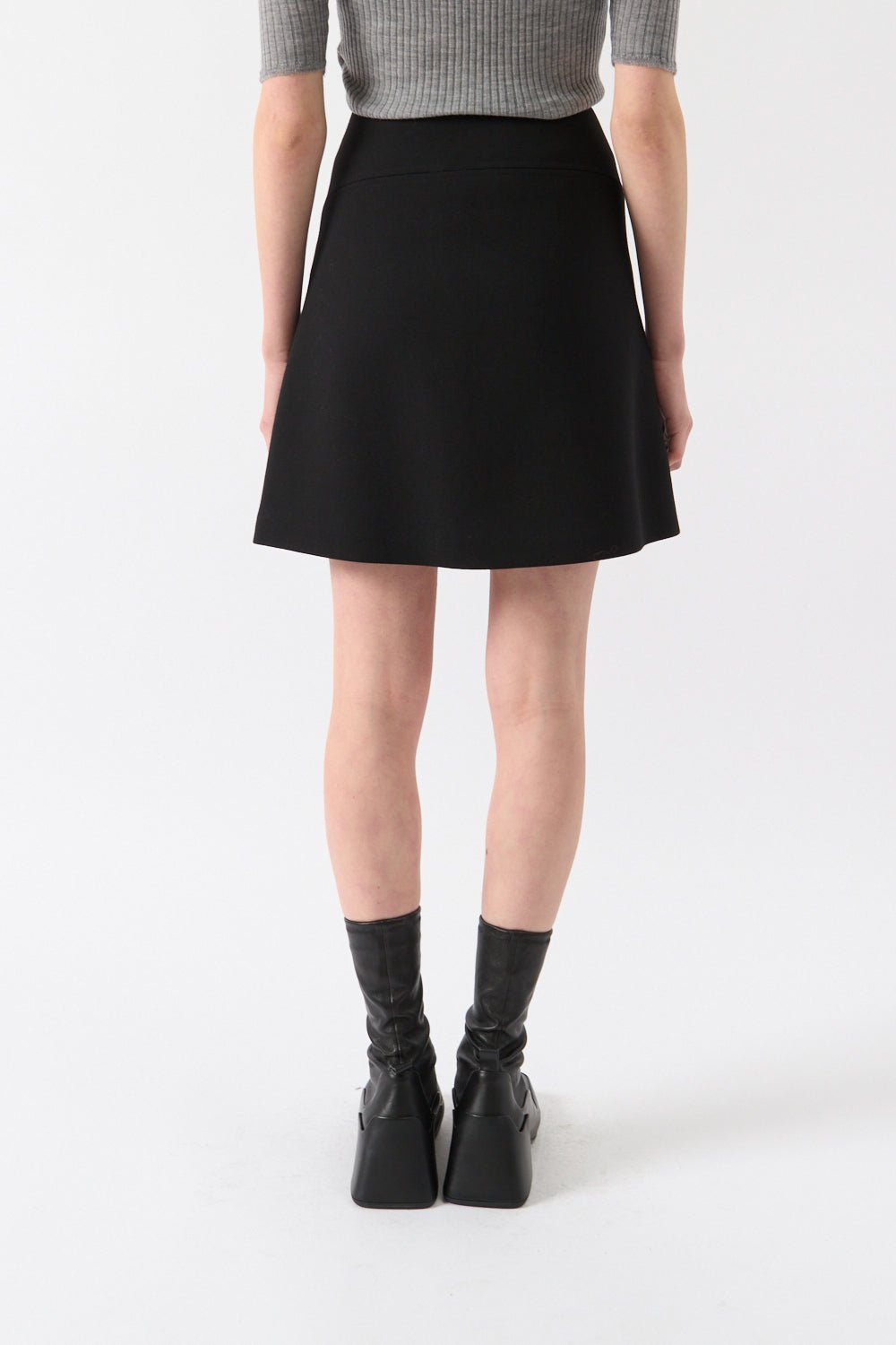 Jil Sander Wool Belted Mini Skirt - Bessette