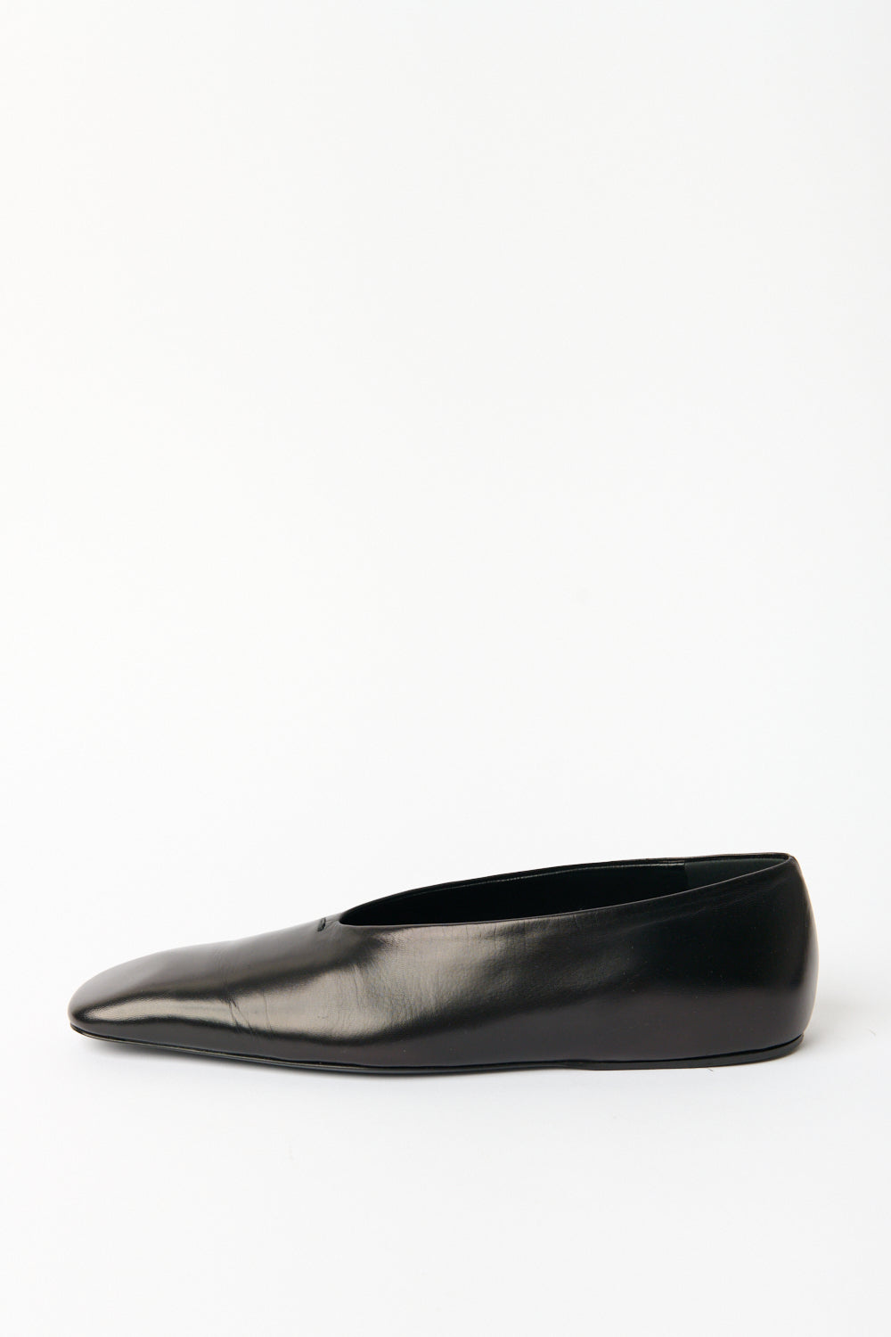 Jil Sander Ballerina Black Flats - Bessette