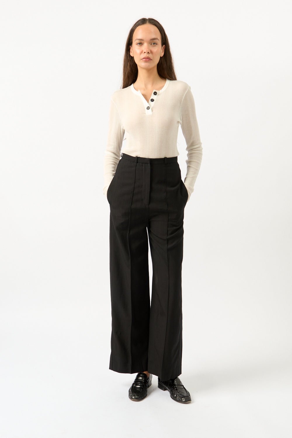 Khaite Janelle Cotton-Blend Bodysuit - Bessette