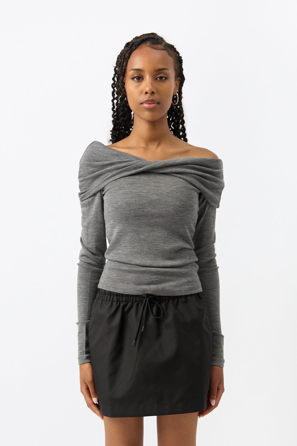 Róhe Bodycon Off Shoulder Top - Bessette