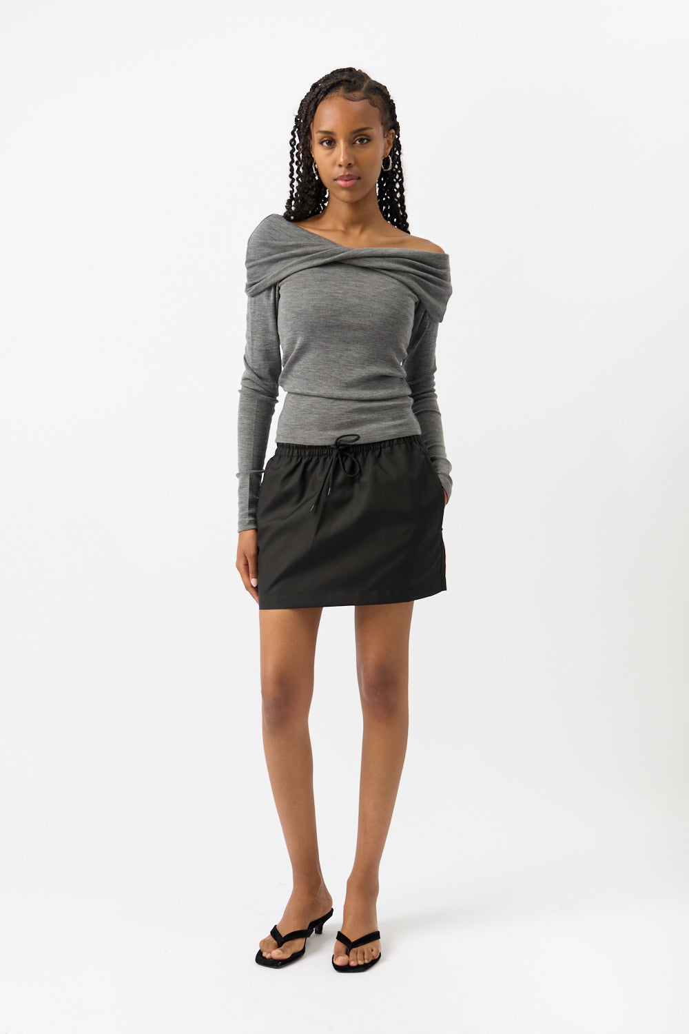 Róhe Bodycon Off Shoulder Top - Bessette