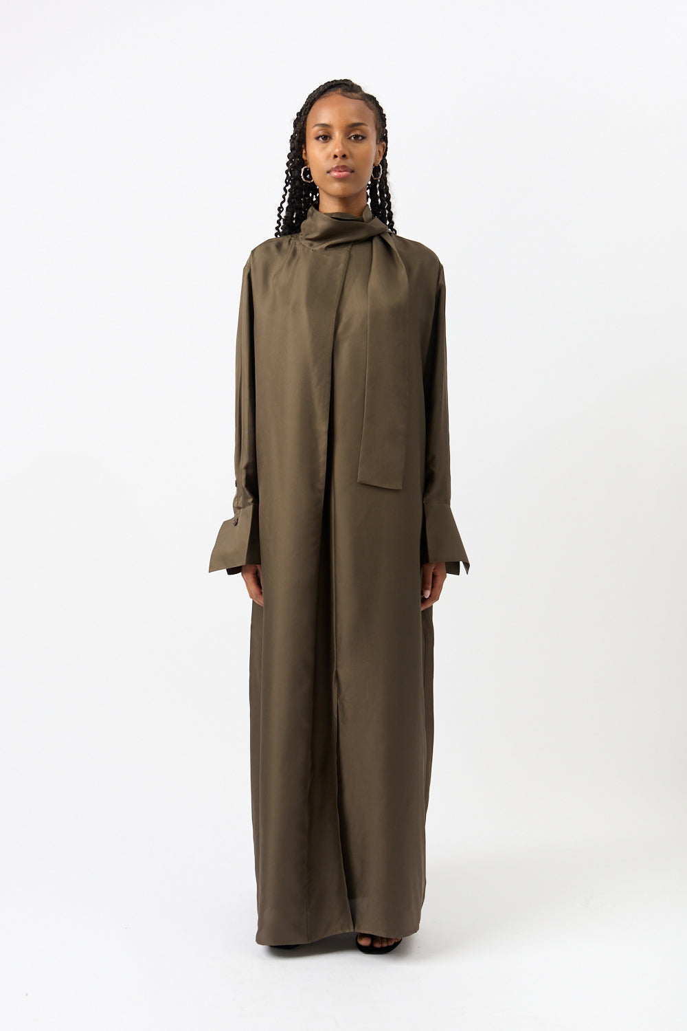 Róhe Silk Scarf Dress - Bessette