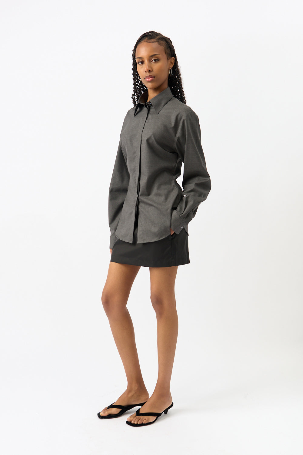 Róhe Shaped Open Armhole Shirt - Bessette
