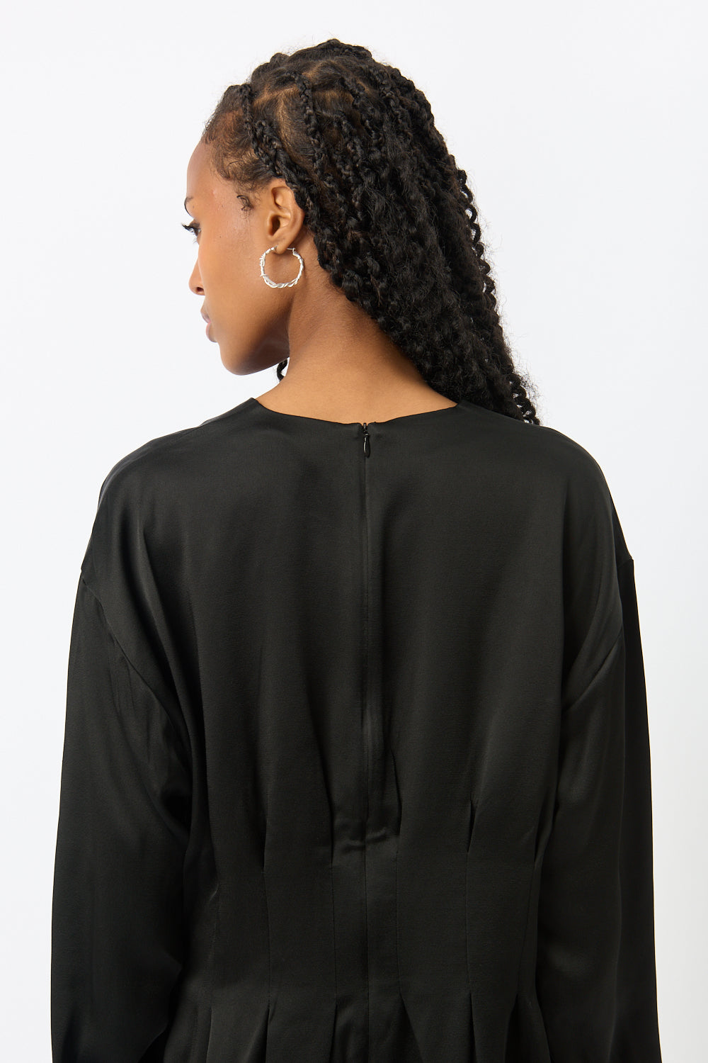 Top en satin sculptural Róhe