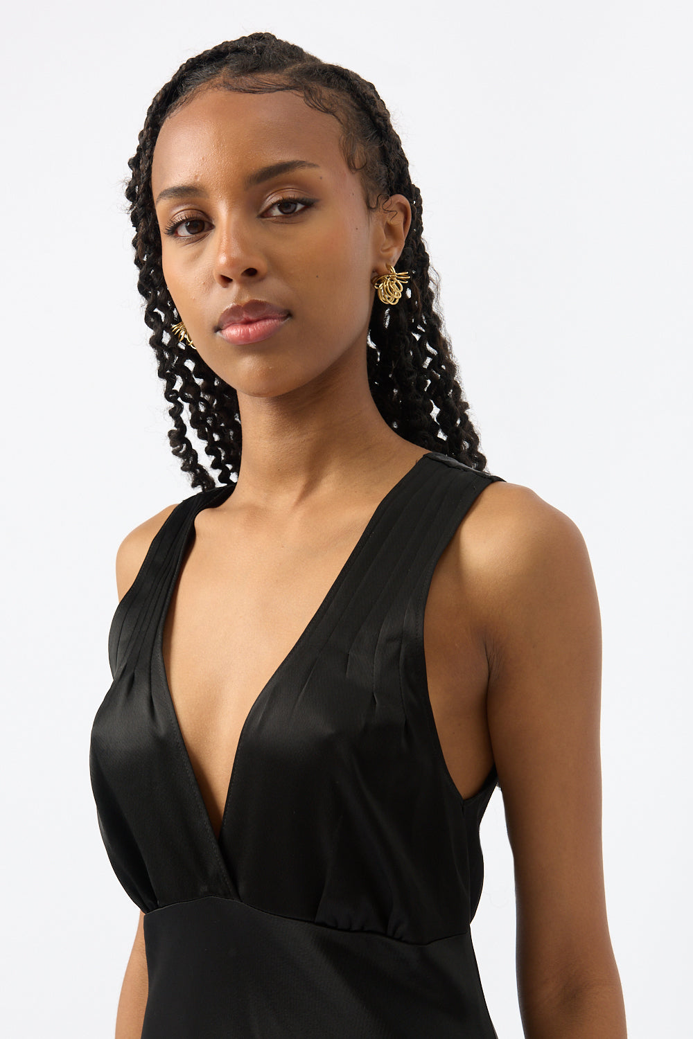 LESET Barb V Slip Dress - Bessette