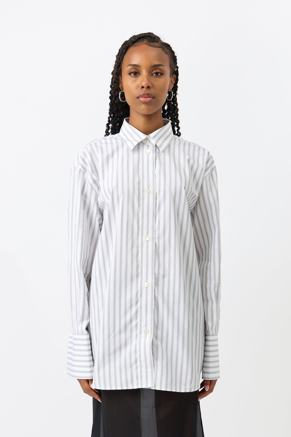 Róhe Oversized Striped Shirt - Bessette