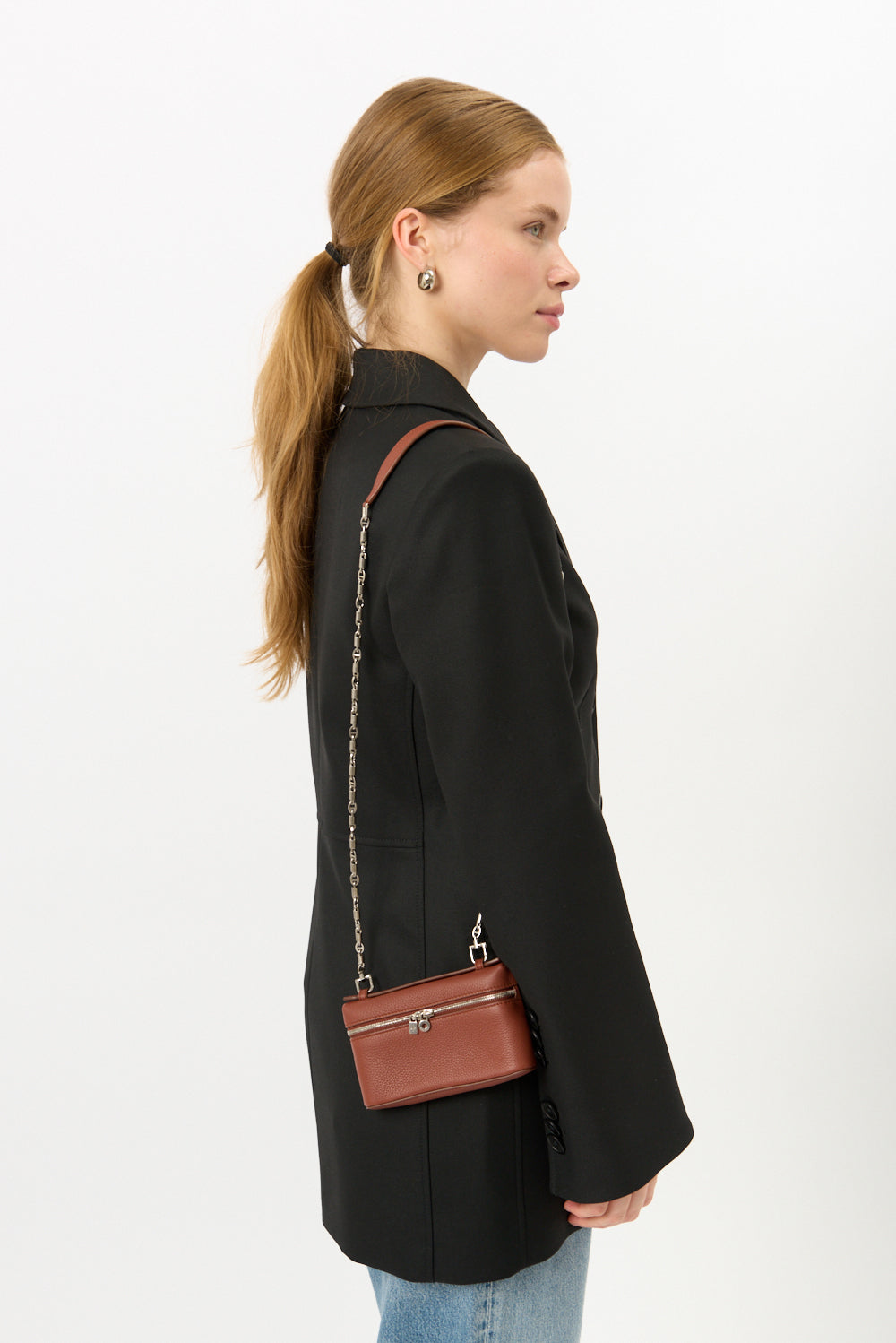 Loro Piana Extra Pocket Mini Pouch in Kummel - Bessette