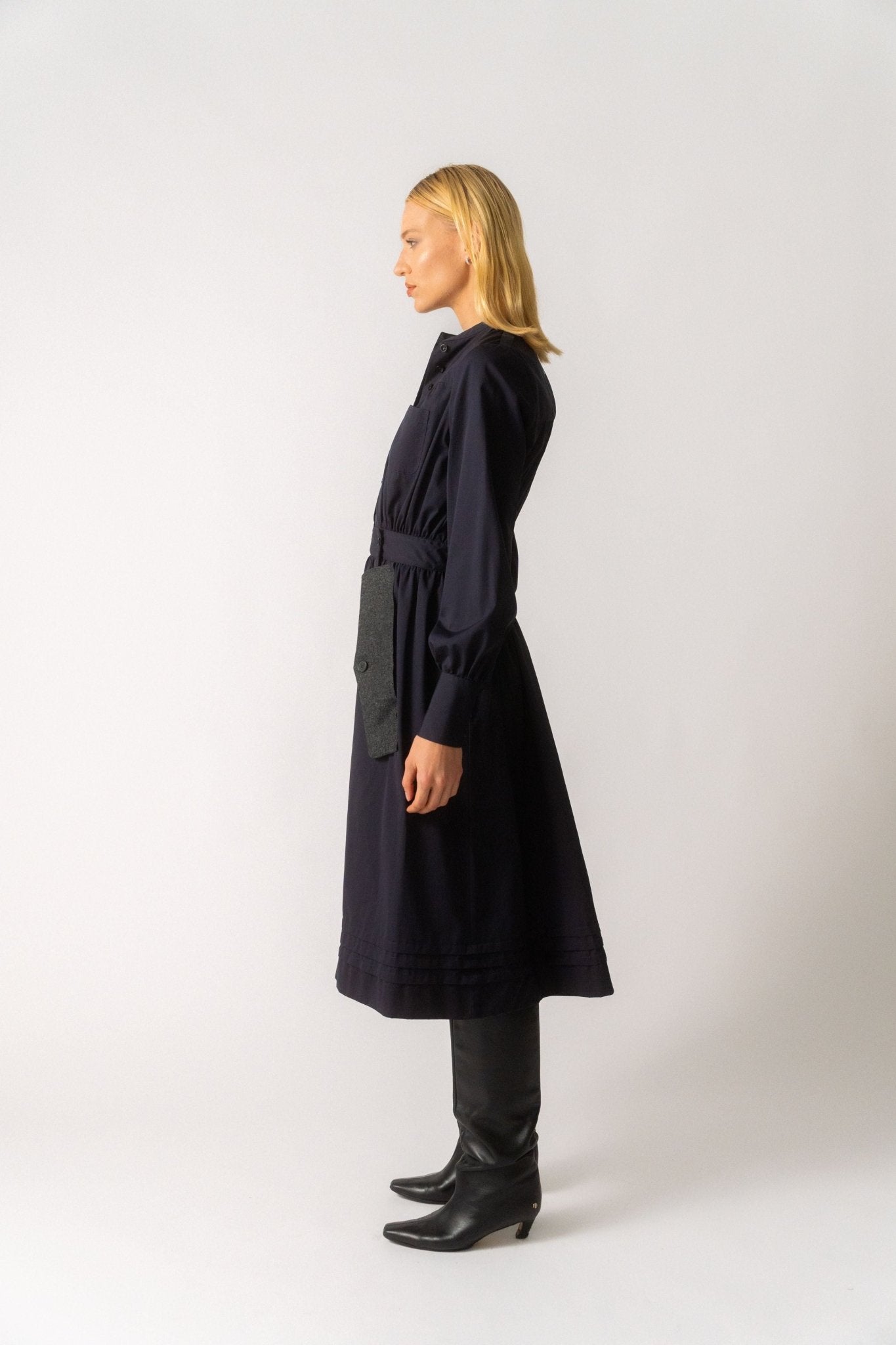 Maison Margiela Navy Shirt Dress - Bessette