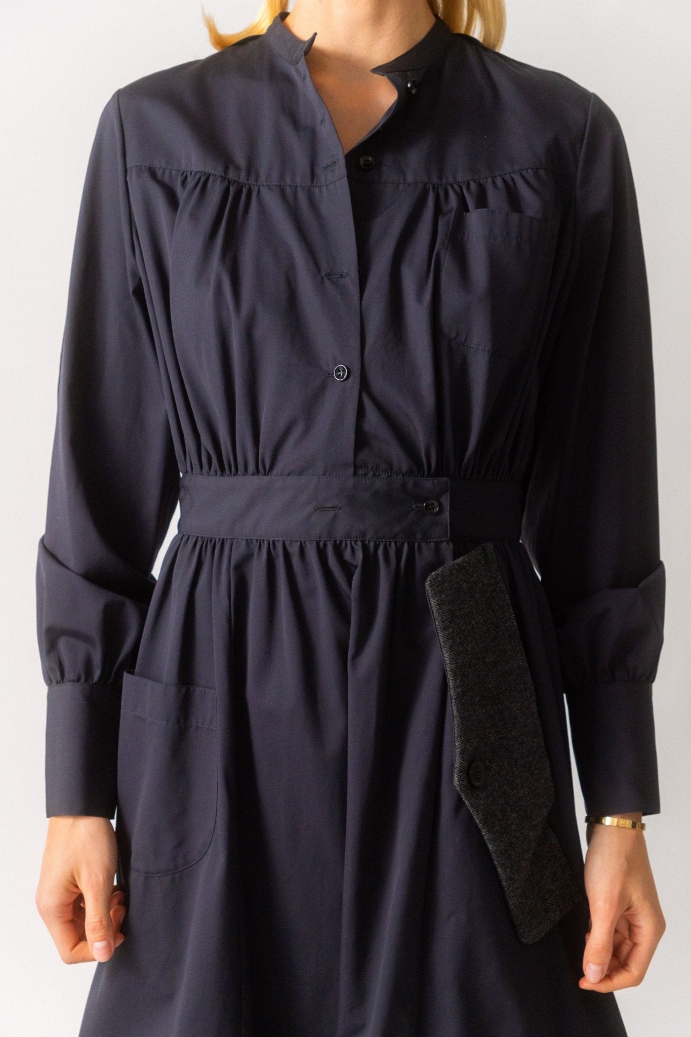Maison Margiela Navy Shirt Dress - Bessette