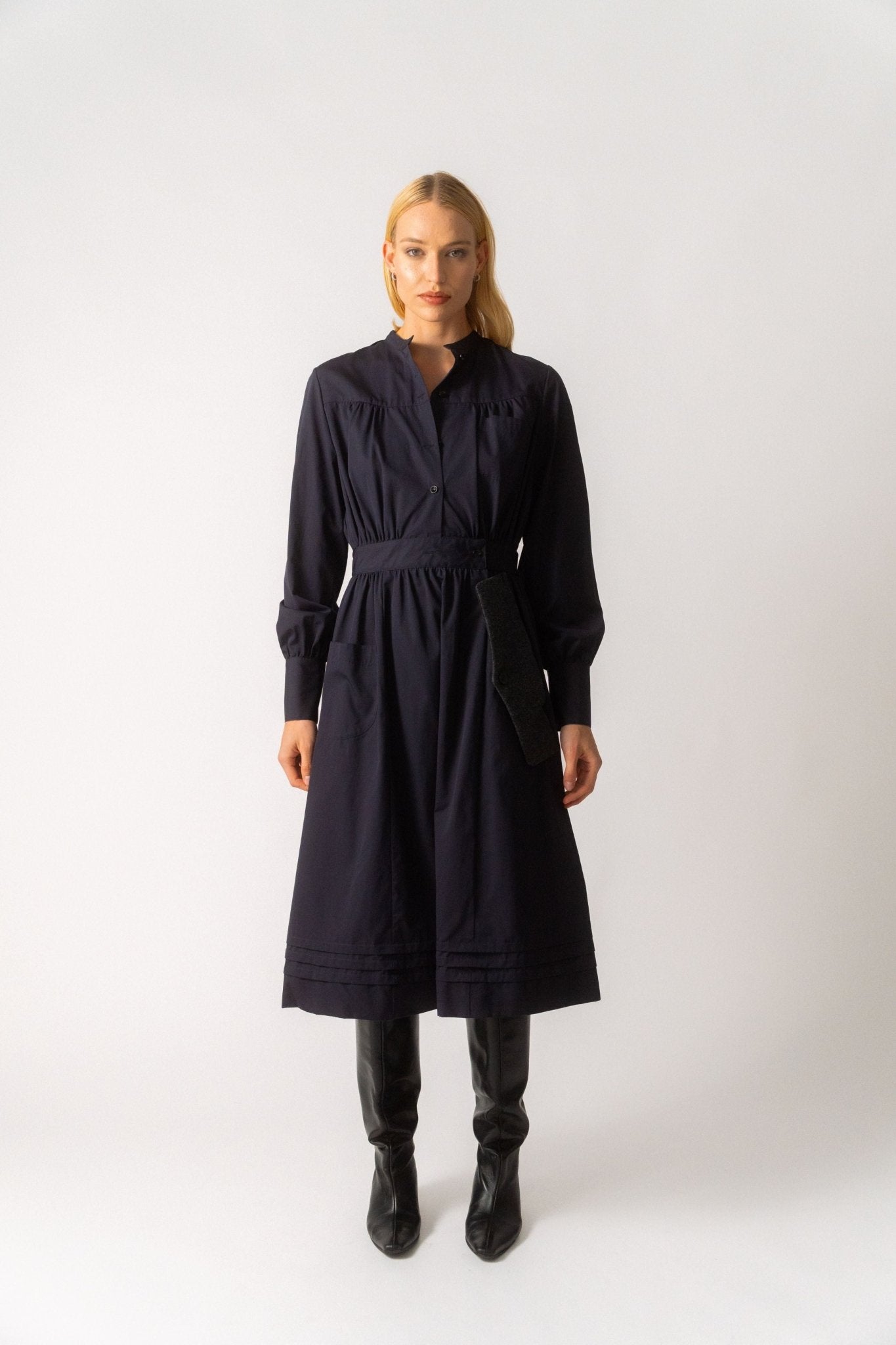Maison Margiela Navy Shirt Dress - Bessette