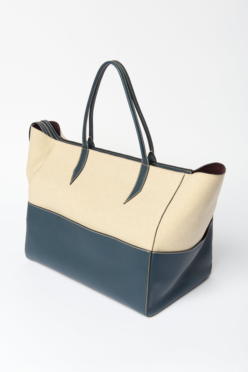 Métier Incognito Large Linen/Slate Cabas Bag - Bessette