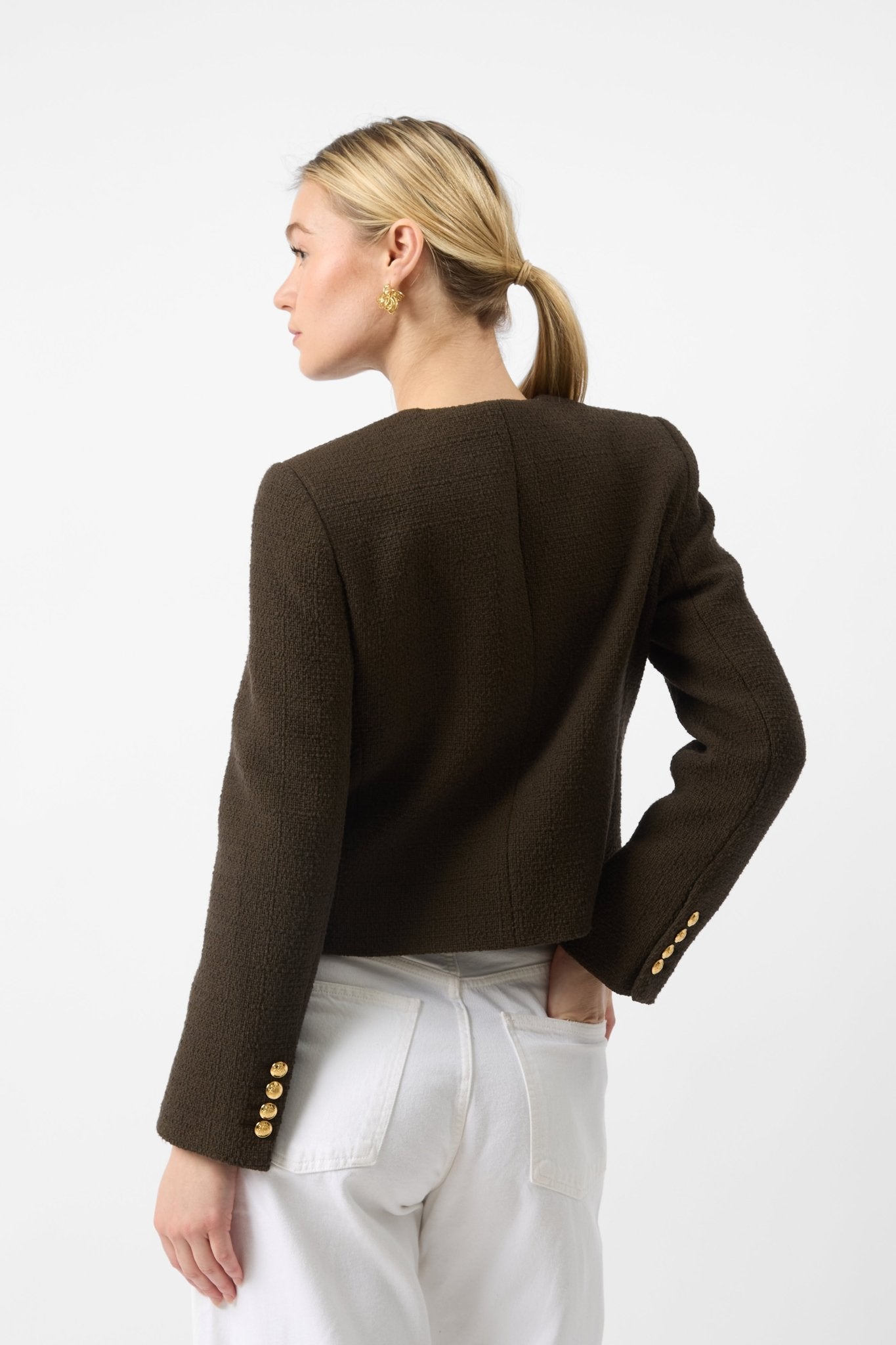 Nili Lotan Paige Tweed Bouclé Jacket - Bessette