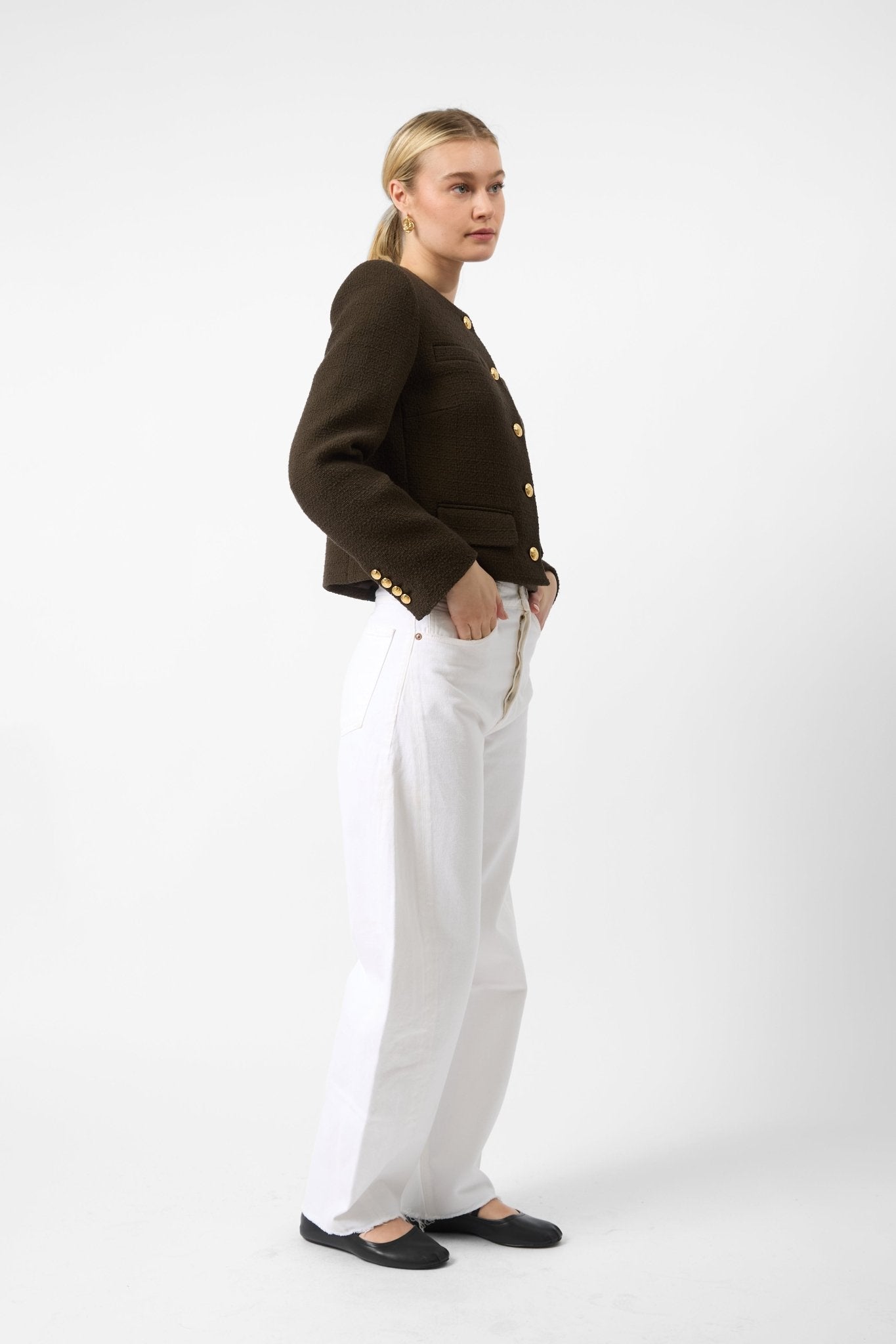 Nili Lotan Paige Tweed Bouclé Jacket - Bessette