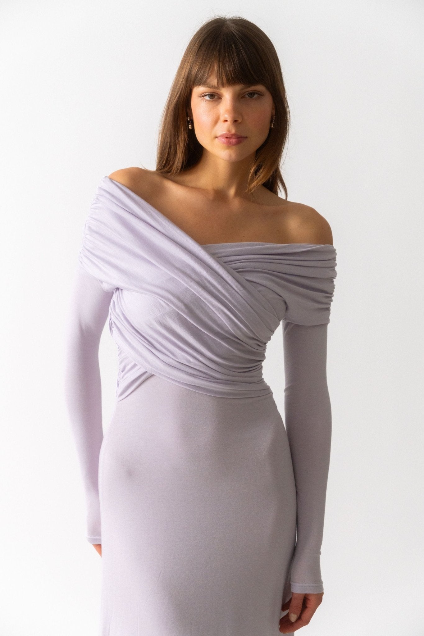 Ninety Percent Cecelia Dress In Lavendula - Bessette
