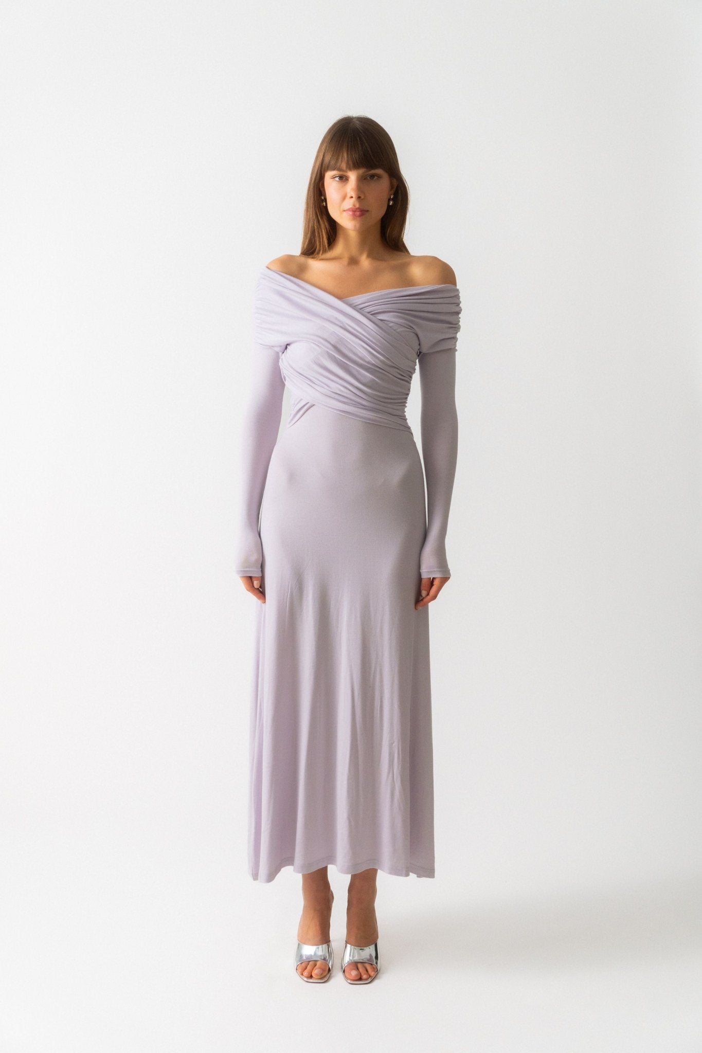 Ninety Percent Cecelia Dress In Lavendula - Bessette