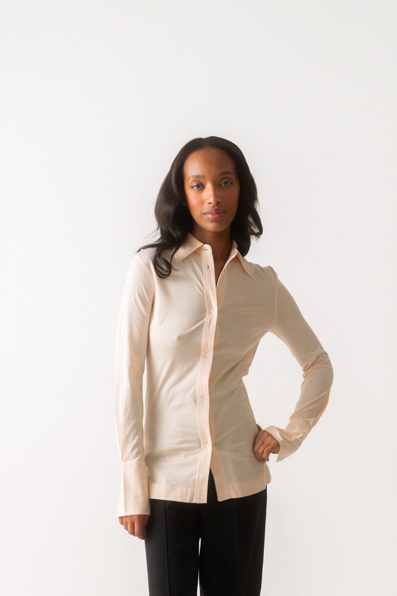 Ninety Percent Konnos Shirt in Shell - Bessette
