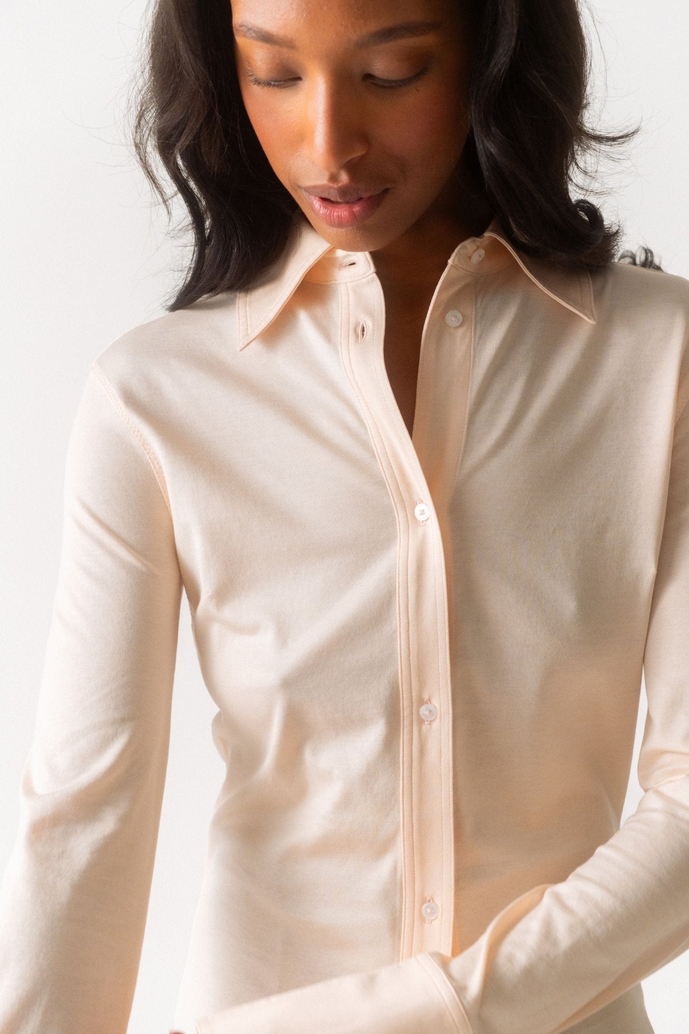 Ninety Percent Konnos Shirt in Shell - Bessette