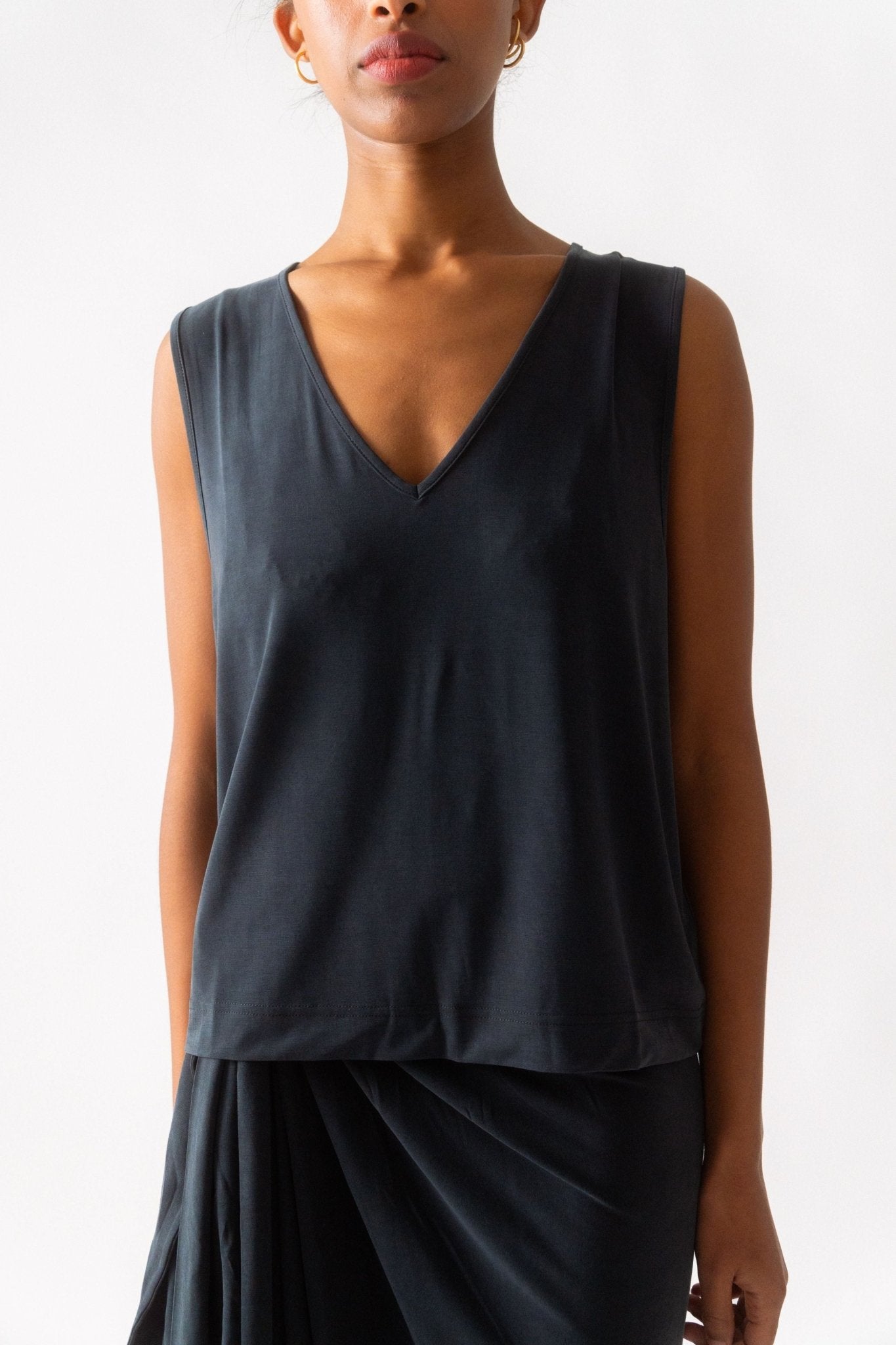 Ninety Percent Oakley Vest in Navy - Bessette