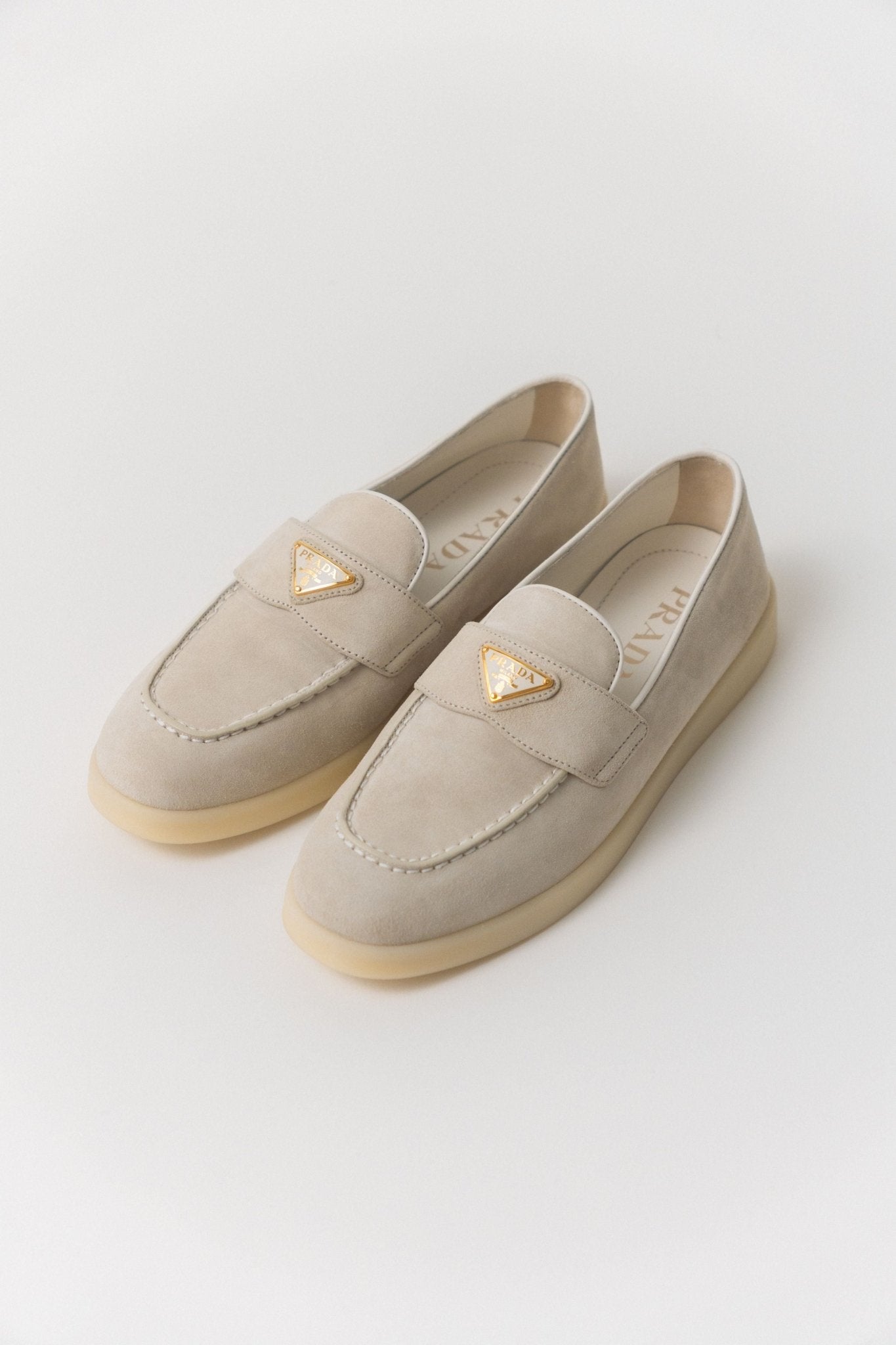Prada Suede Leather Loafers - Bessette