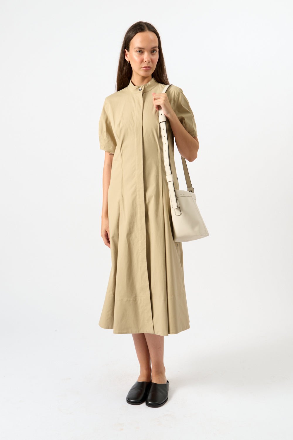 Proenza Schouler Tracey Dress Khaki - Bessette