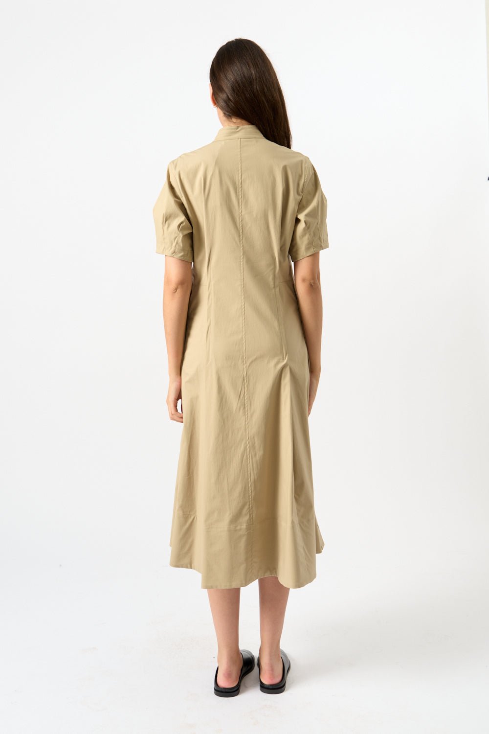 Proenza Schouler Tracey Dress Khaki - Bessette